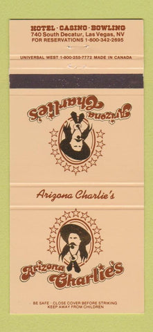 Matchbook Cover - Arizona Charlie's Hotel Casino Las Vegas NV 30 Strike