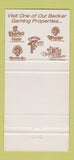 Matchbook Cover - Arizona Charlie's Hotel Casino Las Vegas NV 30 Strike