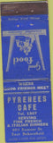 Matchbook Cover - Pyrenees Cafe East Bakersfield CA Welsh LA WORN