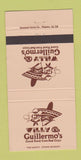 Matchbook Cover - Willy & Guillermo's Restaurant Mexican 30 Strike