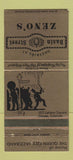 Matchbook Cover - Zeno's Basin Street Denver Colorado Jazz WEAR 30 Strike