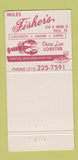 Matchbook Cover - Miles Fisher's Restaurant Philadelphia PA 30 Strike