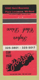 Matchbook Cover - L Horizon Club Disco Montreal QC WEAR 30 Strike