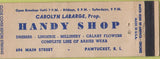 Matchbook Cover - Handry Shop Pawtucket RI