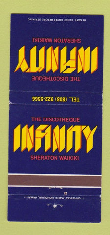 Matchbook Cover - Infinity Disco Sheraton Hotel Waikiki Hawaii 30 Strike