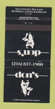 Matchbook Cover - Don's Canton Massillon OH 30 Strike