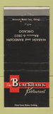 Matchbook Cover - Blackhawk Restaurant Chicago IL 30 Strike