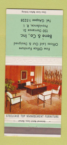 Matchbook Cover - Steelcase Office Furniture Bene Providence RI 30 Strike
