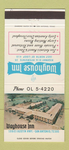 Matchbook Cover - Wayhouse Inn San Antonio TX 30 Strike
