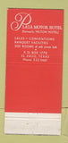 Matchbook Cover - Plaza Motor Hotel El Paso TX 30 Strike