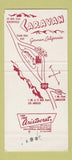 Matchbook Cover - Caravan Gorman CA 30 Strike