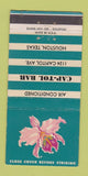 Matchbook Cover - Cap Tol Bar Houston TX Capitol 30 Strike