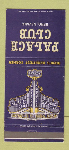 Matchbook Cover - Palace Club Casino Reno NV 30 Strike