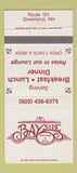 Matchbook Cover - Bayside Restaurant Greenland NH 30 Strike