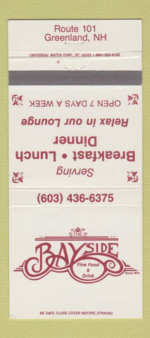 Matchbook Cover - Bayside Restaurant Greenland NH 30 Strike