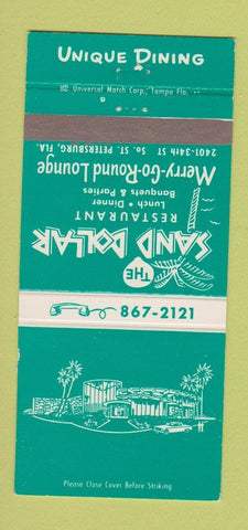 Matchbook Cover - Sand Dollar Restaurant St Petersburg FL 30 Strike