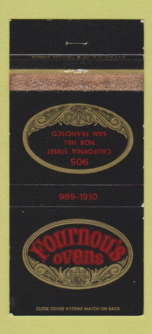 Matchbook Cover - Fournou's Ovens San Francisco CA WORN 30 Strike