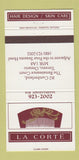 Matchbook Cover - La Corte Hair Salon Toronto ON 30 Strike