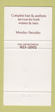 Matchbook Cover - La Corte Hair Salon Toronto ON 30 Strike