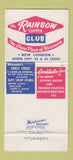Matchbook Cover - Rainbow Supper Club New London WI 30 Strike