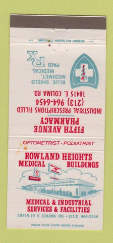 Matchbook Cover - Rowland Heights Medical Buildings CA WEAR 30 Strike