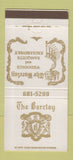 Matchbook Cover - The Barclay New York City? 30 Strike