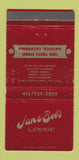 Matchbook Cover - Jan & Bob's Lodge Antioch CA 30 Strike