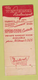 Matchbook Cover - Mary's Westerner Arcadia CA WEAR 30 Strike