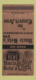 Matchbook Cover - Uncle Bela's Pub Cooper's Arms Rochester MI 30 Strike