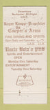 Matchbook Cover - Uncle Bela's Pub Cooper's Arms Rochester MI 30 Strike