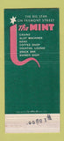Matchbook Cover - The Mint Casino Las Vegas NV 30 Strike