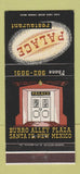 Matchbook Cover - Palace Restaurant Santa Fe NM 30 Strike