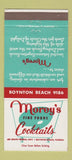 Matchbook Cover - Morey's Restaurant Boynton Beach FL 30 Strike