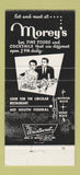 Matchbook Cover - Morey's Restaurant Boynton Beach FL 30 Strike