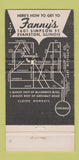 Matchbook Cover - Fanny's Evanston IL Restaurant 30 Strike