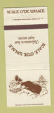 Matchbook Cover - Scale O'De Whale Portsmouth VA 30 Strike
