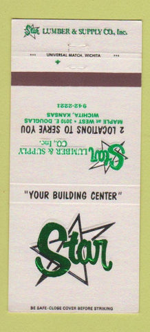 Matchbook Cover - Star Lumber Supply Wichita KS 30 Strike