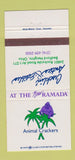 Matchbook Cover - Animcal Crackers Ramada Hotel Bedford Heights OH 30 Strike