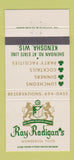 Matchbook Cover - Ray Radigan's Restaurant Kenosha WI 30 Strike