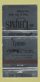 Matchbook Cover - The Thym's Restaurant Dodgeville WI WEAR 30 Strike