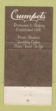Matchbook Cover - Crumpets Restaurant San Antonio TX WEAR 30 Strike