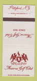 Matchbook Cover - Monroe Golf Club Pittsford NY 30 Strike