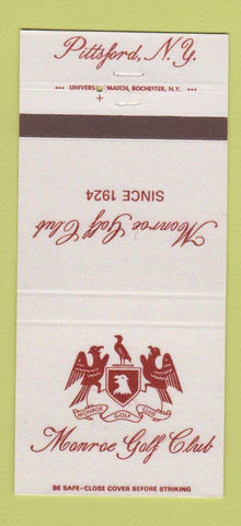 Matchbook Cover - Monroe Golf Club Pittsford NY 30 Strike