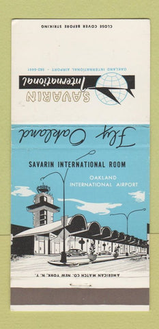 Matchbook Cover - Savarin International Oakland CA Airport 30 Strike