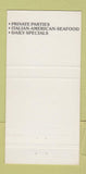 Matchbook Cover - Giovanni's Ristorante Pittsfield MA 30 Strike