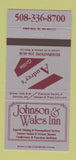 Matchbook Cover - Johnson and Whales Inn Seekonk MA 30 Strike