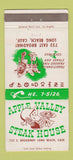 Matchbook Cover - Apple Valley Steak House Long Beach CA 30 Strike