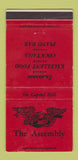 Matchbook Cover - The Assembly Washington DC WEAR 30 Strike