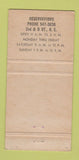Matchbook Cover - The Assembly Washington DC WEAR 30 Strike