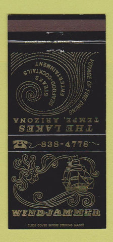 Matchbook Cover - Windjammer The Lakes Tempe AZ 30 Strike